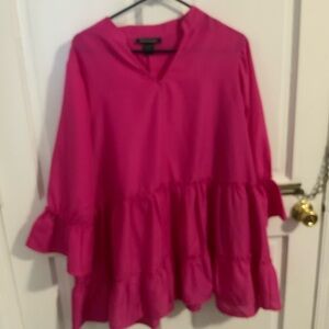 Pink Top with Ruffles